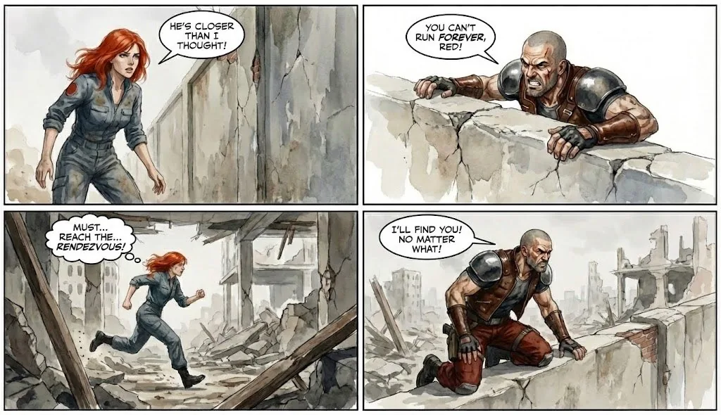 Comic from single image reference