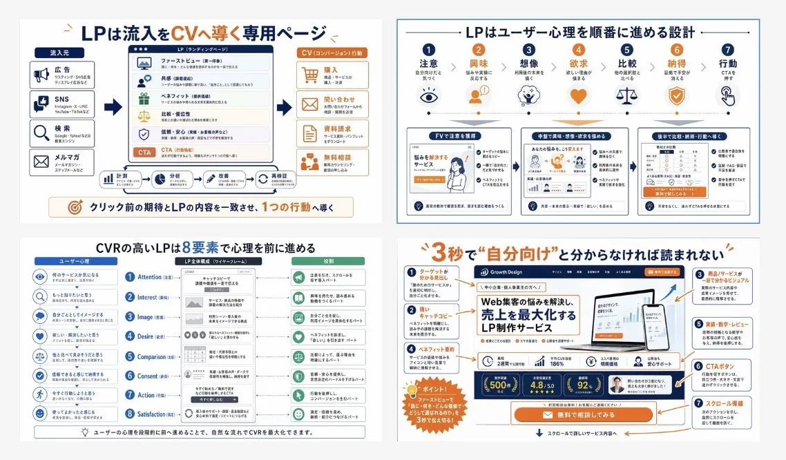 Japanese LP Conversion Infographic Grid reference