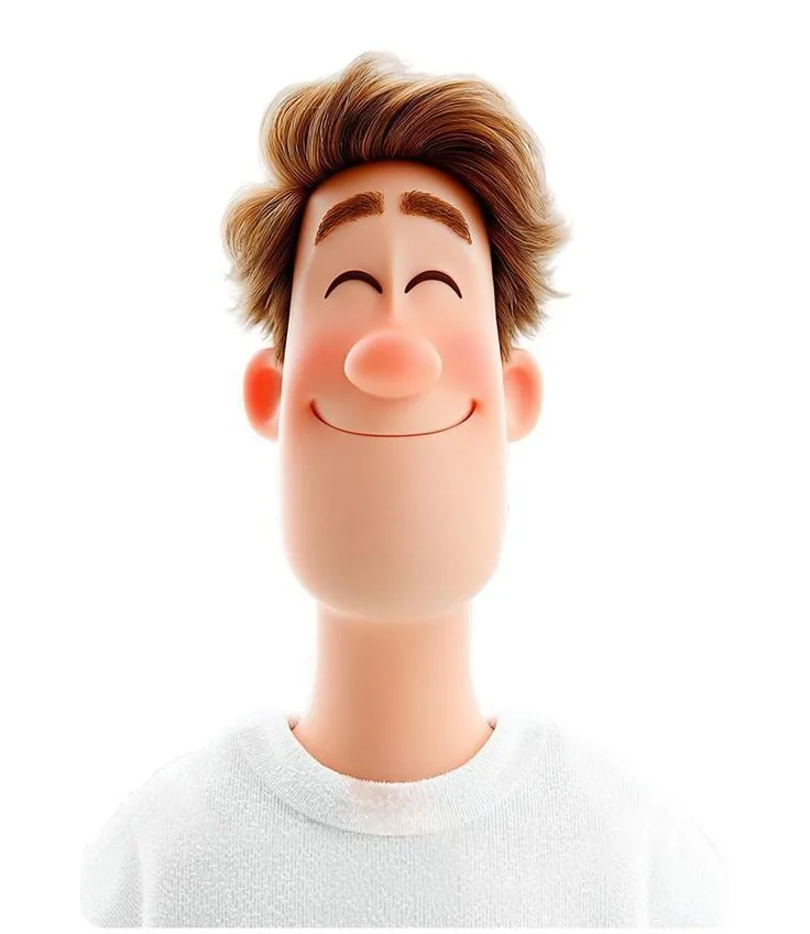 Pixar Style 3D Man Avatar reference