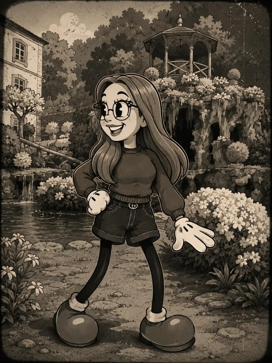 Vintage Rubber Hose Cartoon Transformation reference