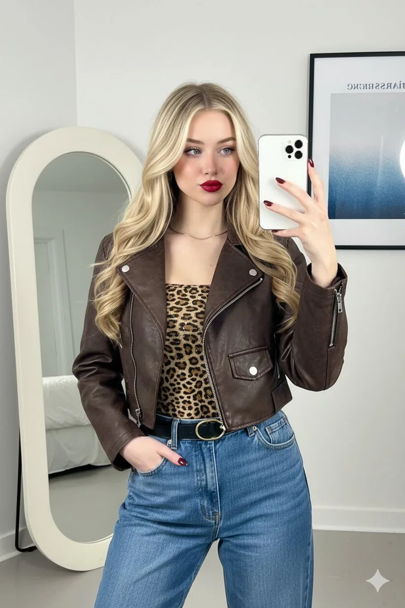 Mirror Selfie Fashion Prompt with Face Lock - Nano Banana Pro AI Prompt for Social Media Post reference