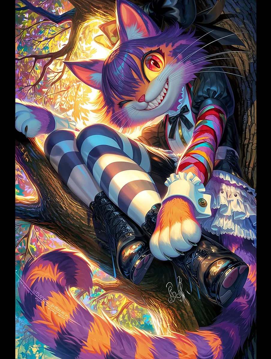 Dark Pop Cheshire Cat Girl reference