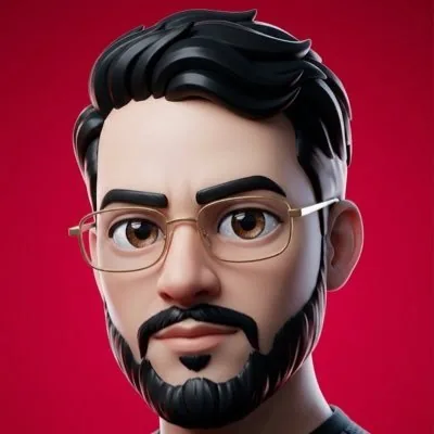 3D Male Avatar on Red reference