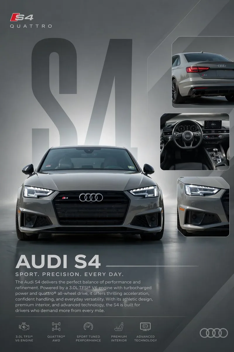 Audi S4 Promotional Poster reference