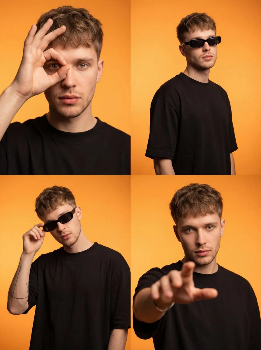 Streetwear Influencer Grid Layout reference