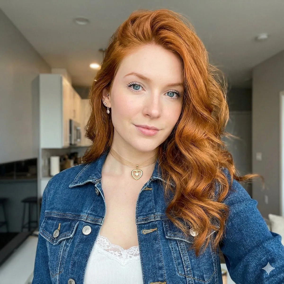 Influencer Lifestyle Portrait with Ginger Hair - Nano Banana Pro AI Prompt for Profile / Avatar reference