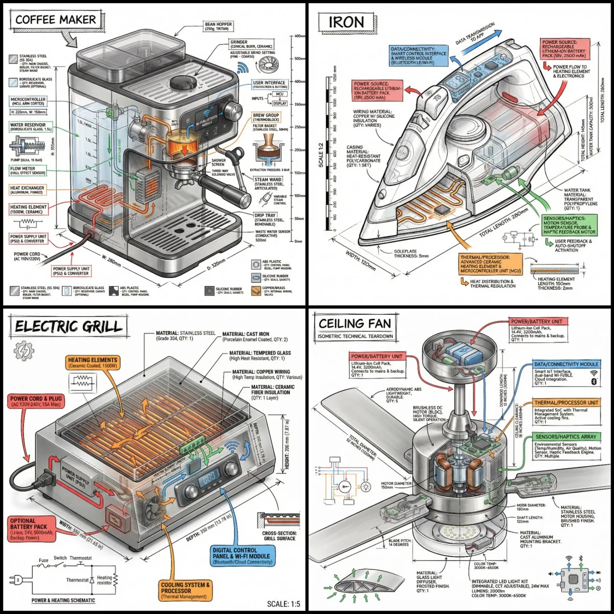Technical Infographic of an Object with Isometric 3D View - Nano Banana Pro AI Prompt for Infographic / Edu Visual reference