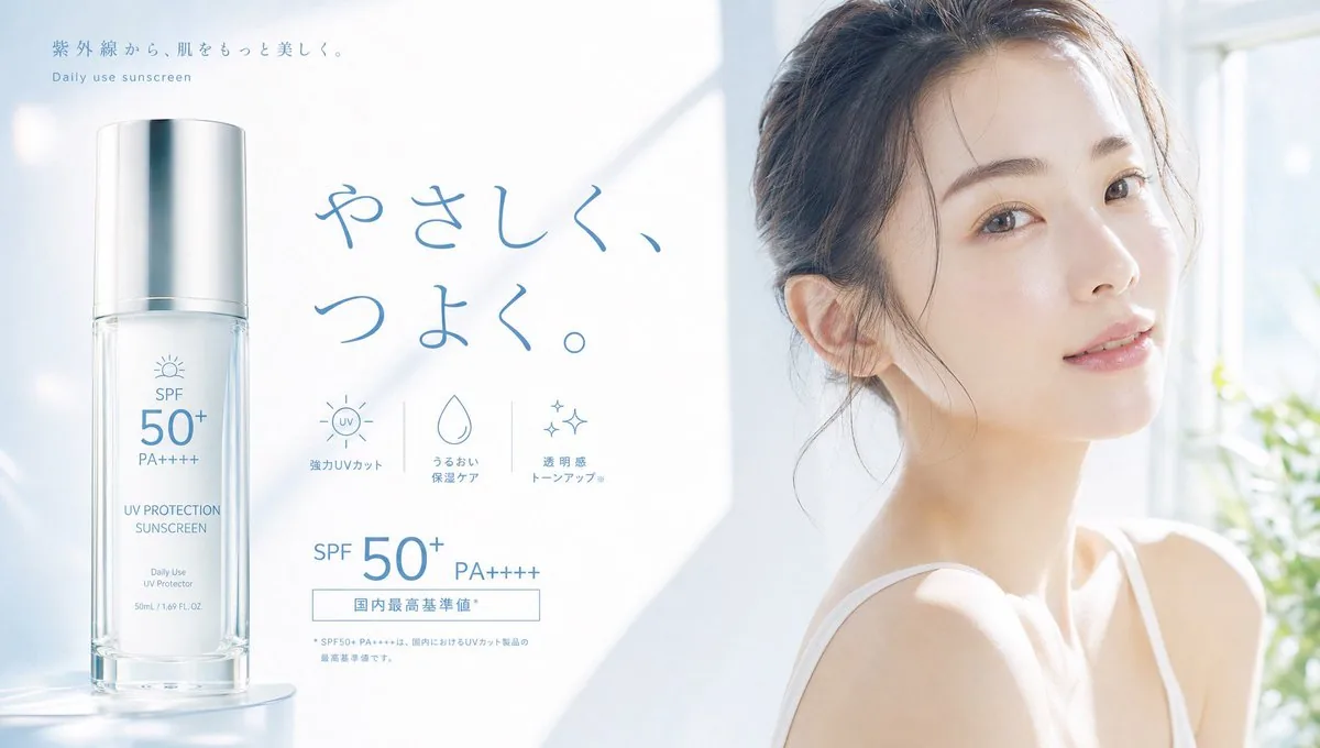 Japanese Sunscreen Beauty Banner reference
