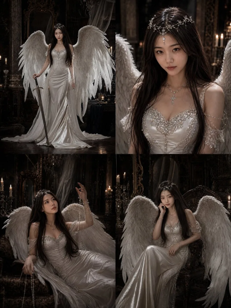 Gothic Angel Studio Portrait reference