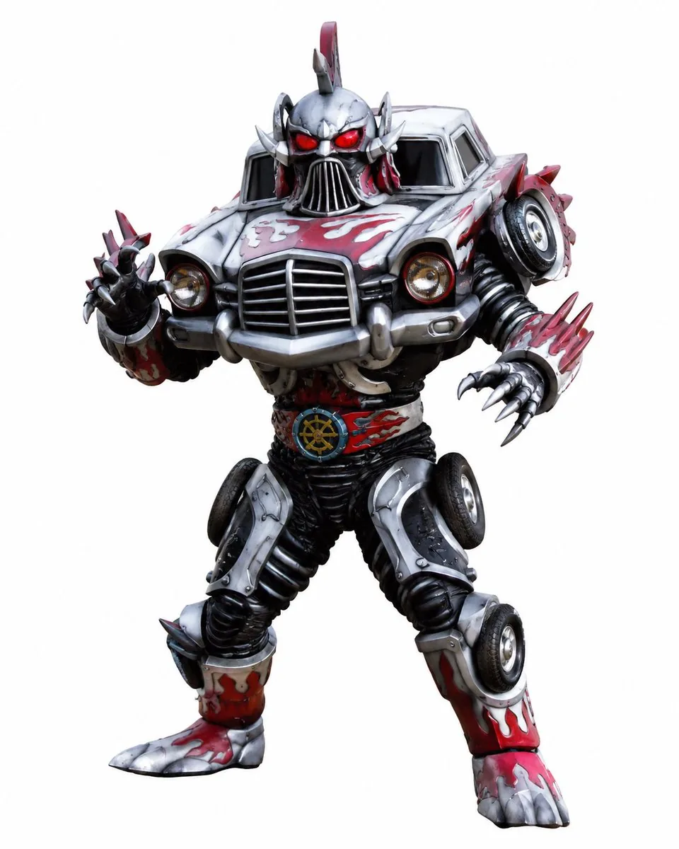 Vintage Car Kaijin Villain reference
