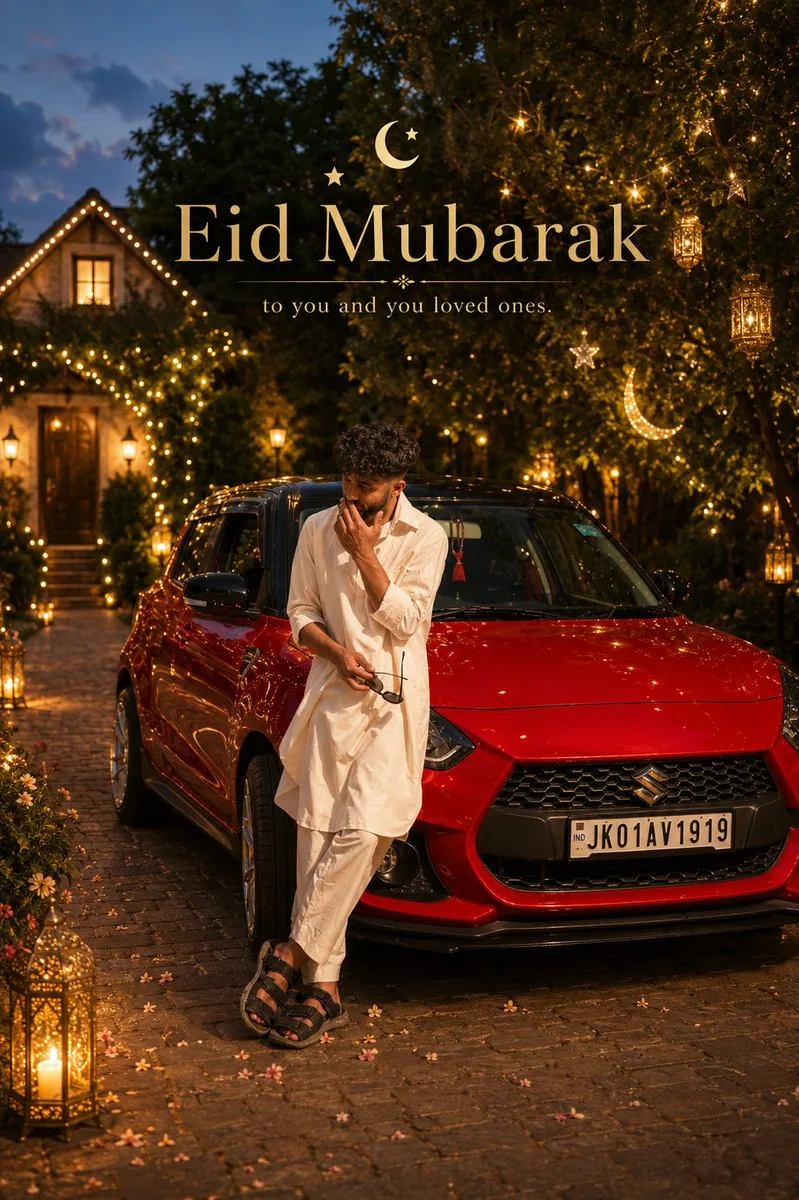 Cinematic Eid Portrait Transformation reference