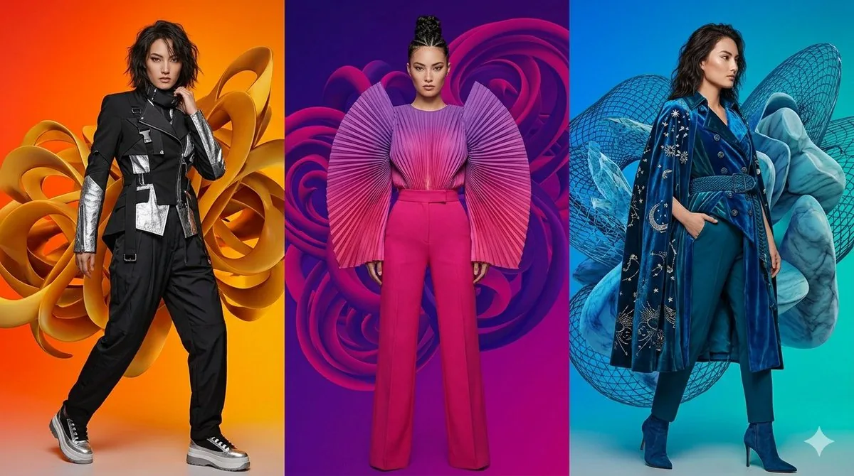 Fashion Campaign Triptych Layout - Nano Banana Pro AI Prompt for Product Marketing reference