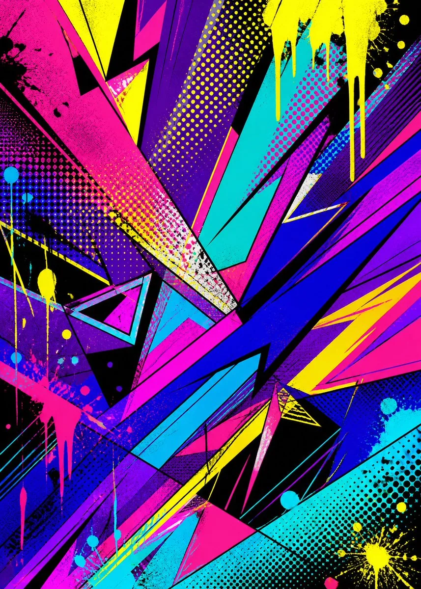 Pop Art Street Abstract Background reference