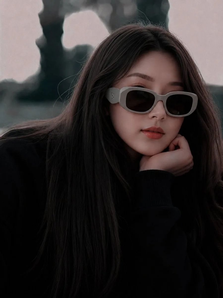 East Asian Fashion Sunglasses Portrait reference