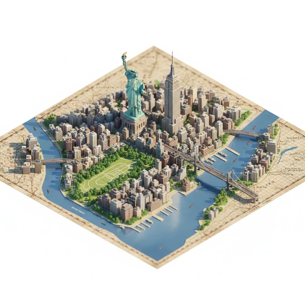 Photorealistic Diorama Isometric Map Prompt - Nano Banana Pro AI Prompt for Infographic / Edu Visual reference
