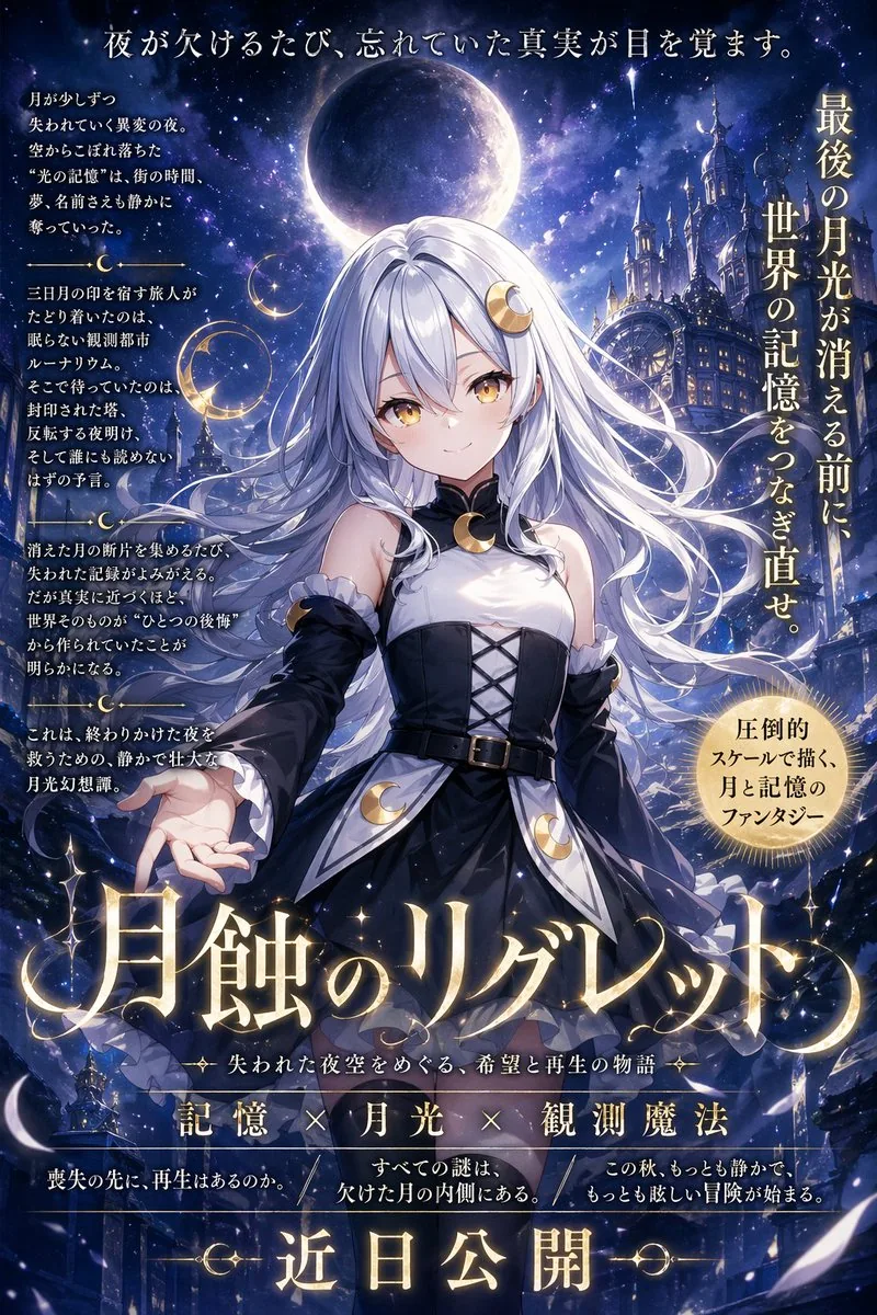 Celestial Anime Fantasy Movie Poster reference