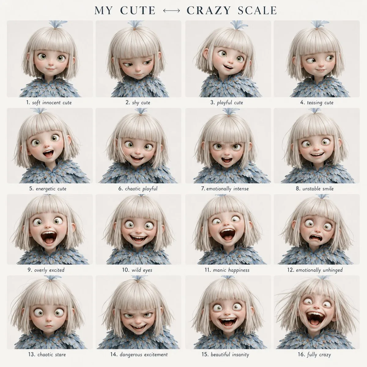 Character Emotional Performance Grid reference