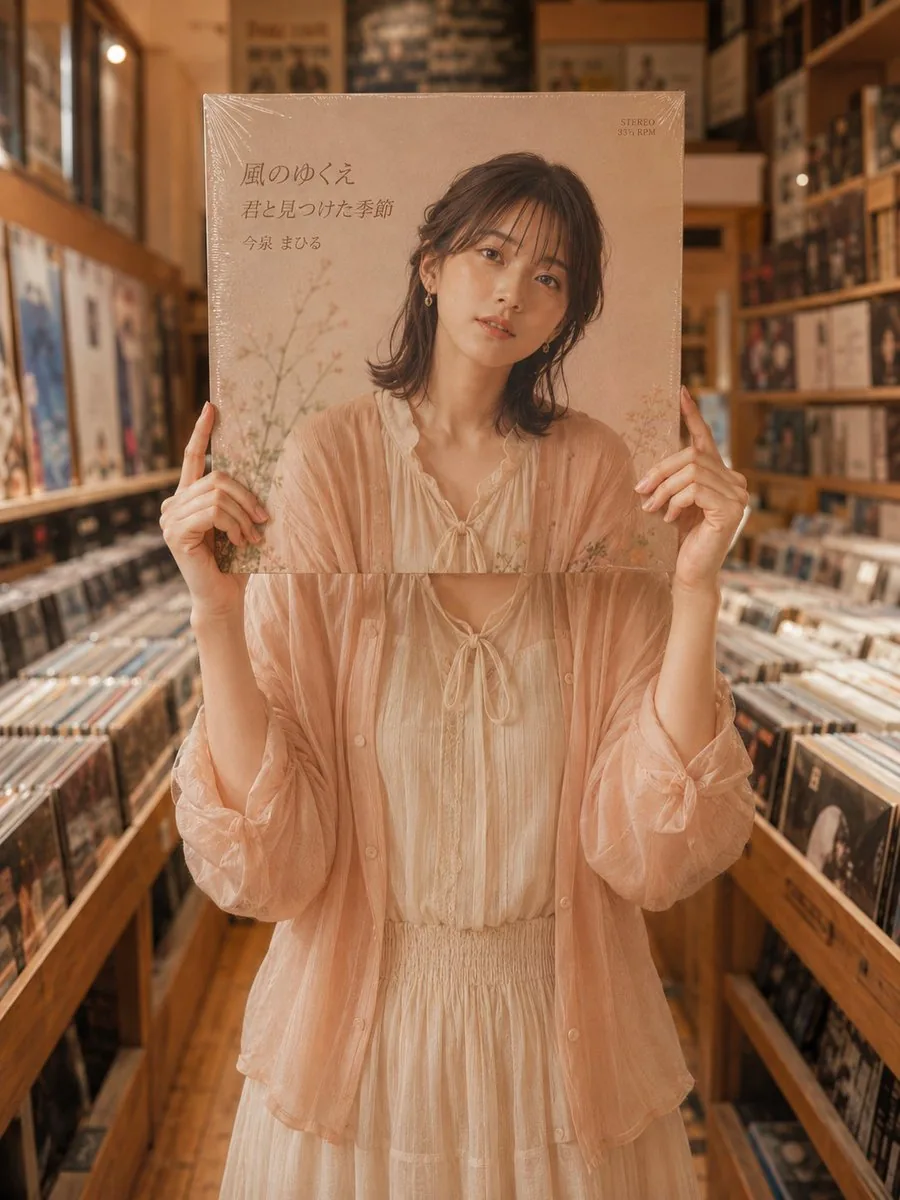 Vinyl Record Store Illusion Portrait reference