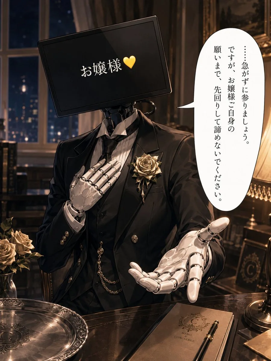 Cybernetic Butler Concerned Speech reference