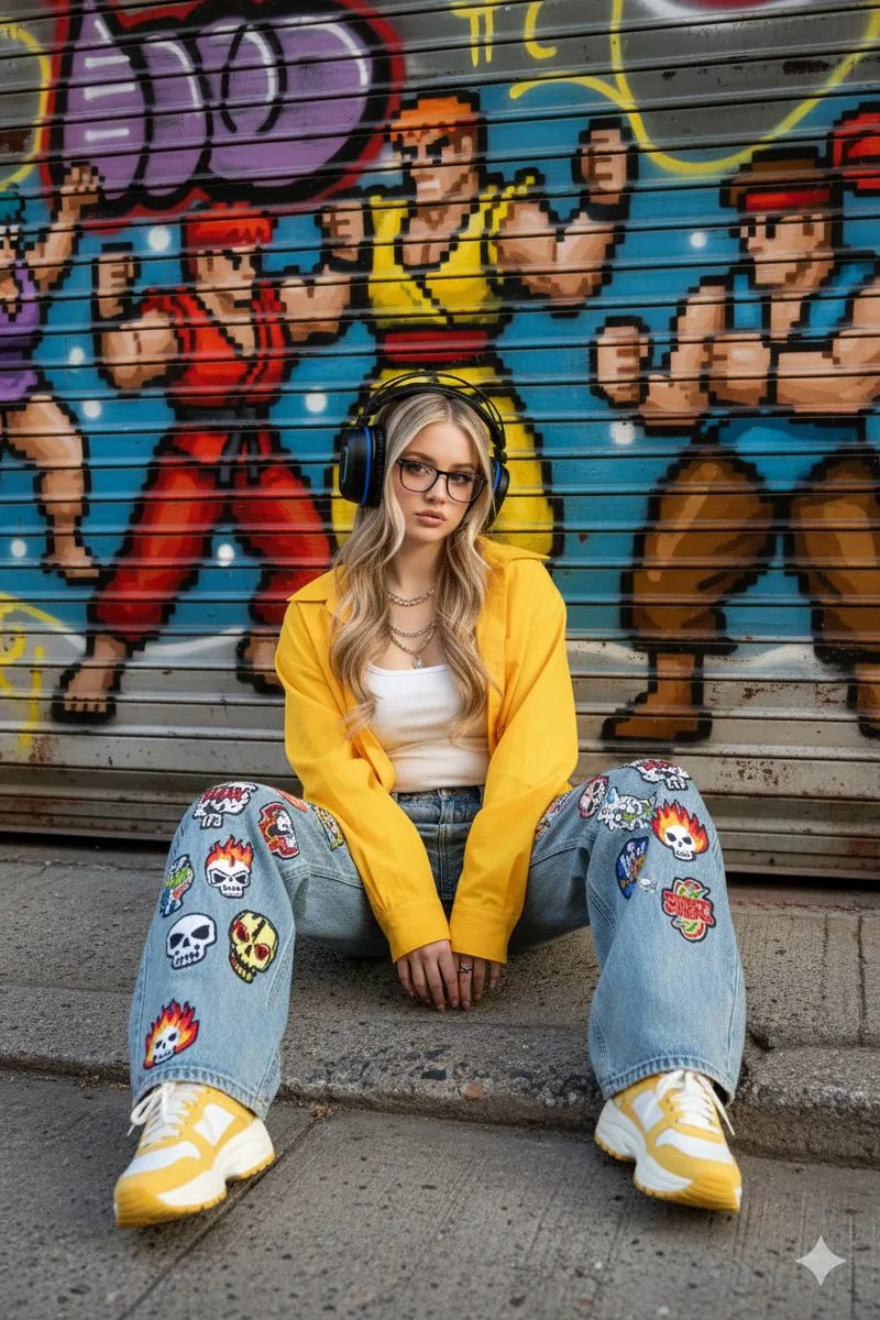 Urban Streetwear Portrait Prompt reference
