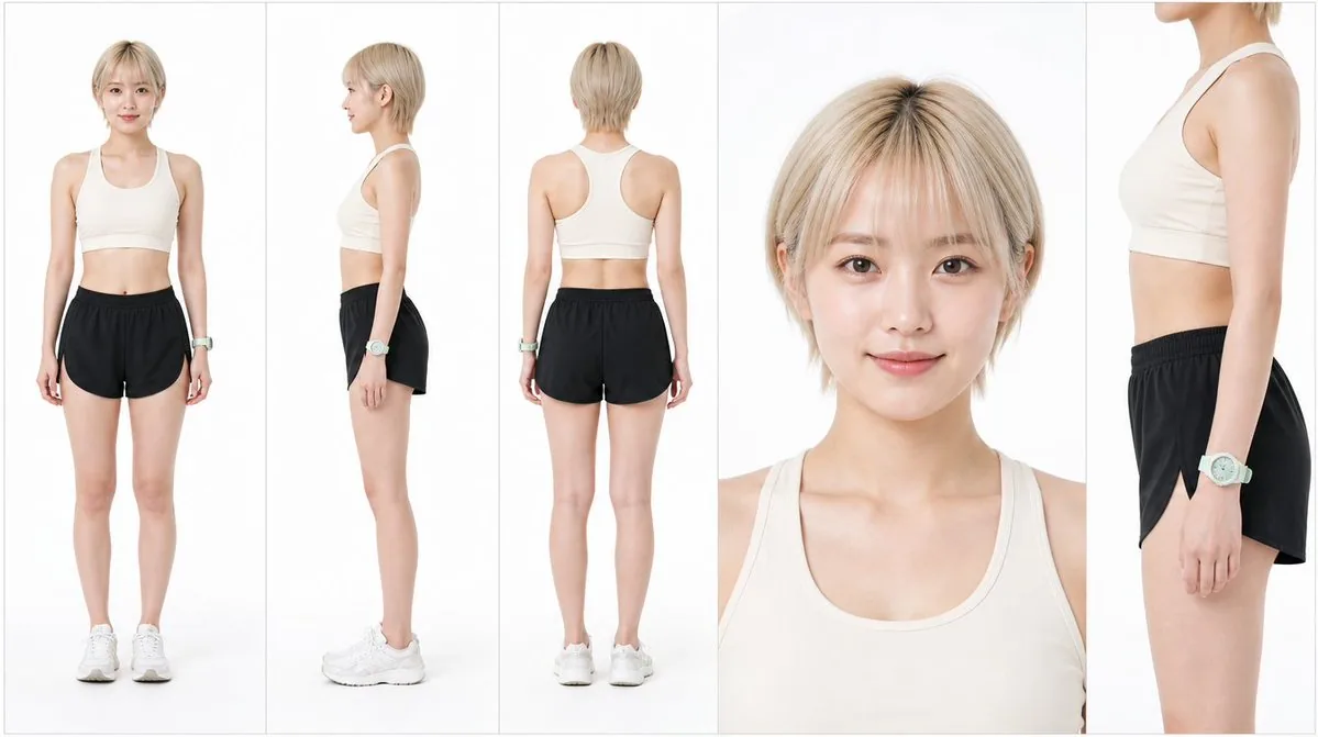 Japanese Female Runner Character Sheet reference