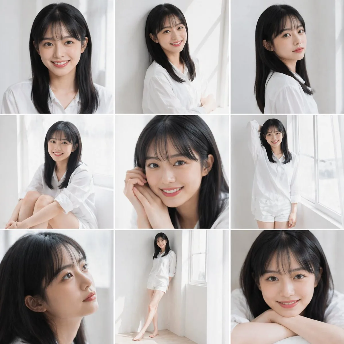Clean Japanese/Korean Style Photoshoot reference