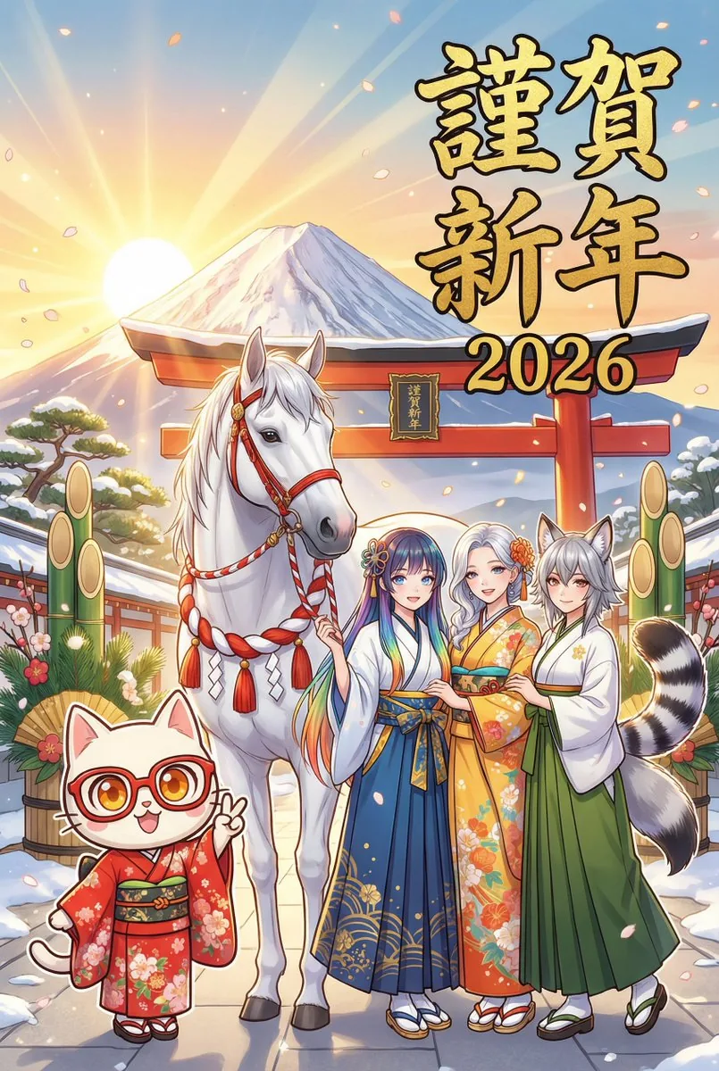New Year's Card Generation with Character Synchronization and Typography reference