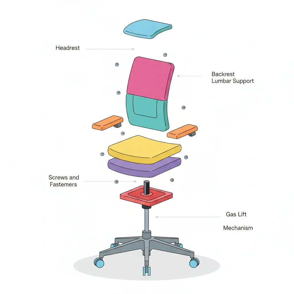 Minimalist Exploded View Industrial Design Diagram - Nano Banana Pro AI Prompt for Infographic / Edu Visual reference