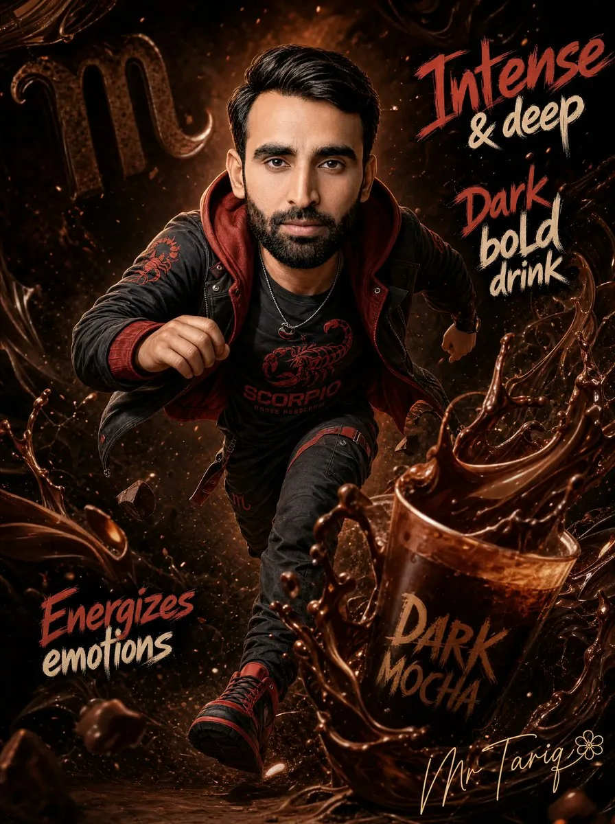 Dark Mocha Scorpio Action Poster reference
