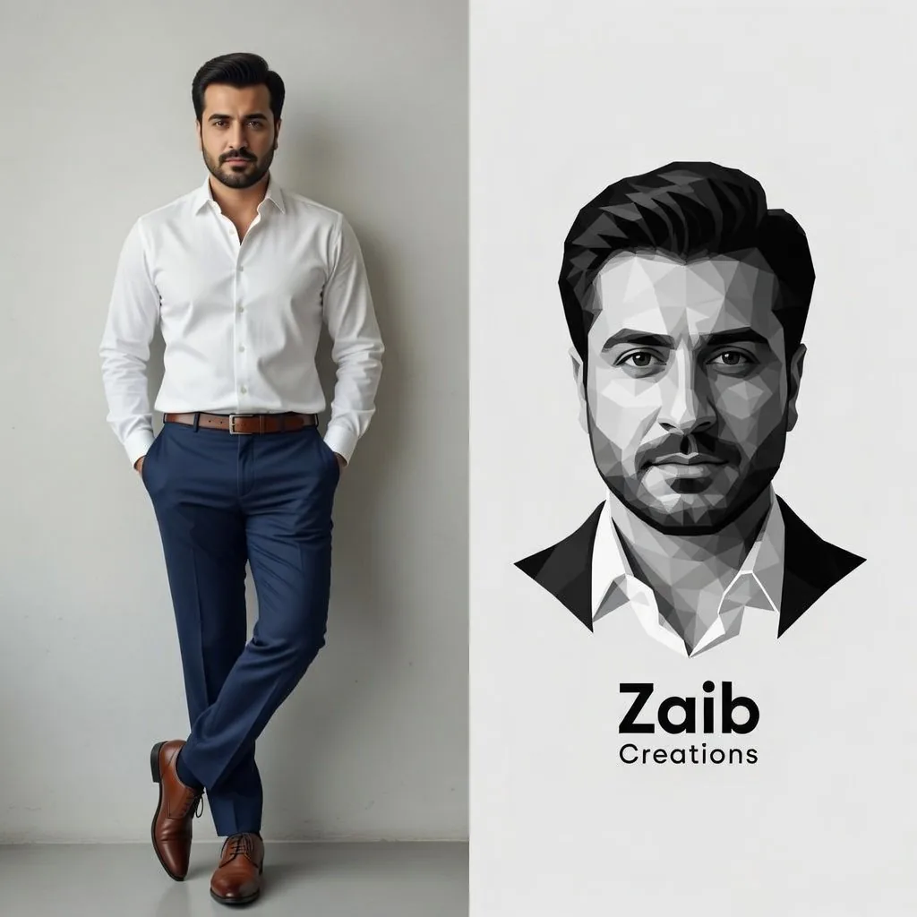 Vertical Split-Screen Branding Composition reference