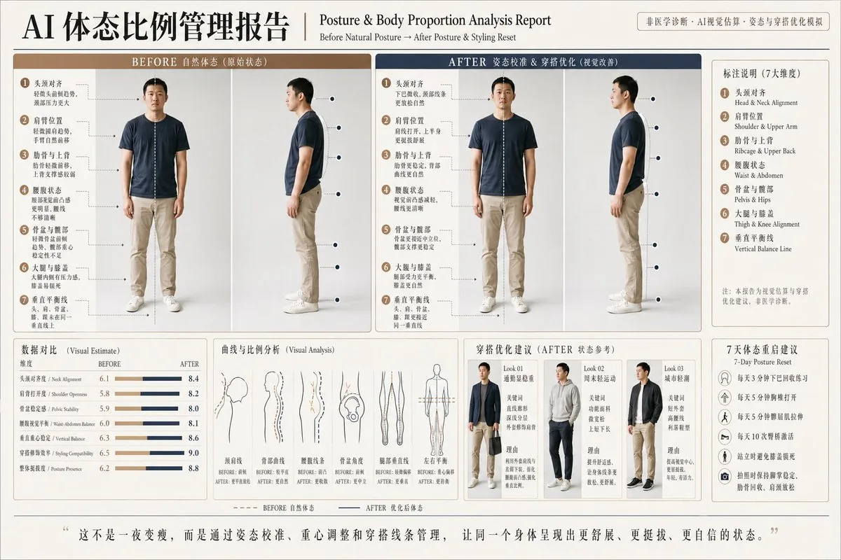 Posture Analysis Report Infographic reference