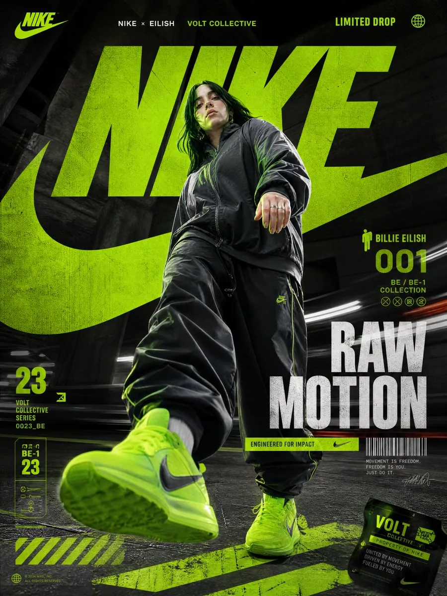 Nike Raw Motion Streetwear Poster reference