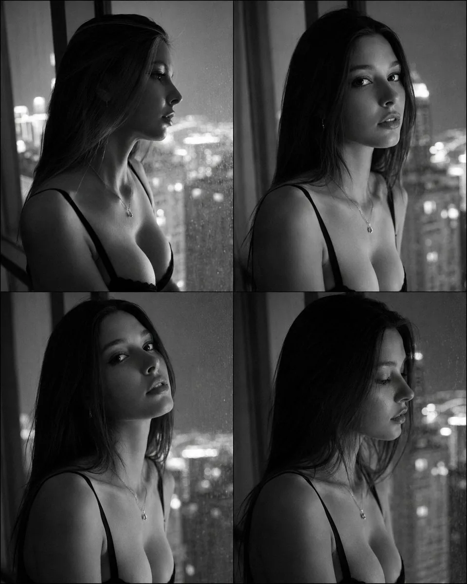 Fashion Casting Contact Sheet Portrait reference