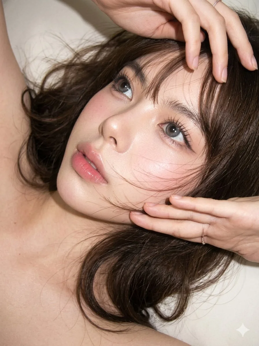 Editorial CCD Close-up Beauty Portrait - Nano Banana Pro AI Prompt for Profile / Avatar reference