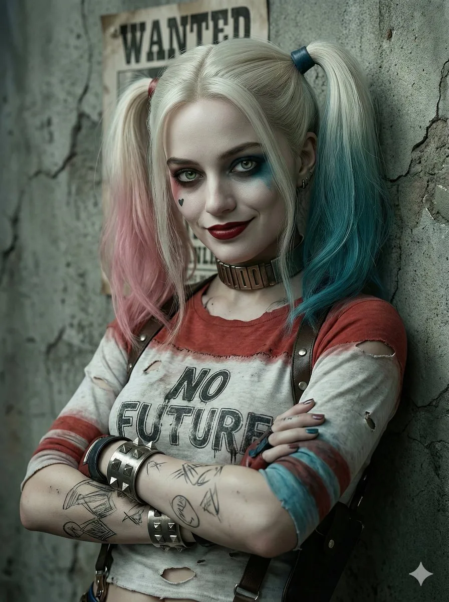 64K Cinematic Punk Portrait Image Transformation - Nano Banana Pro AI Prompt for Social Media Post reference