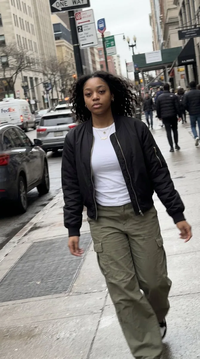 Candid iPhone Streetwear Photography - Nano Banana Pro AI Prompt for Social Media Post reference