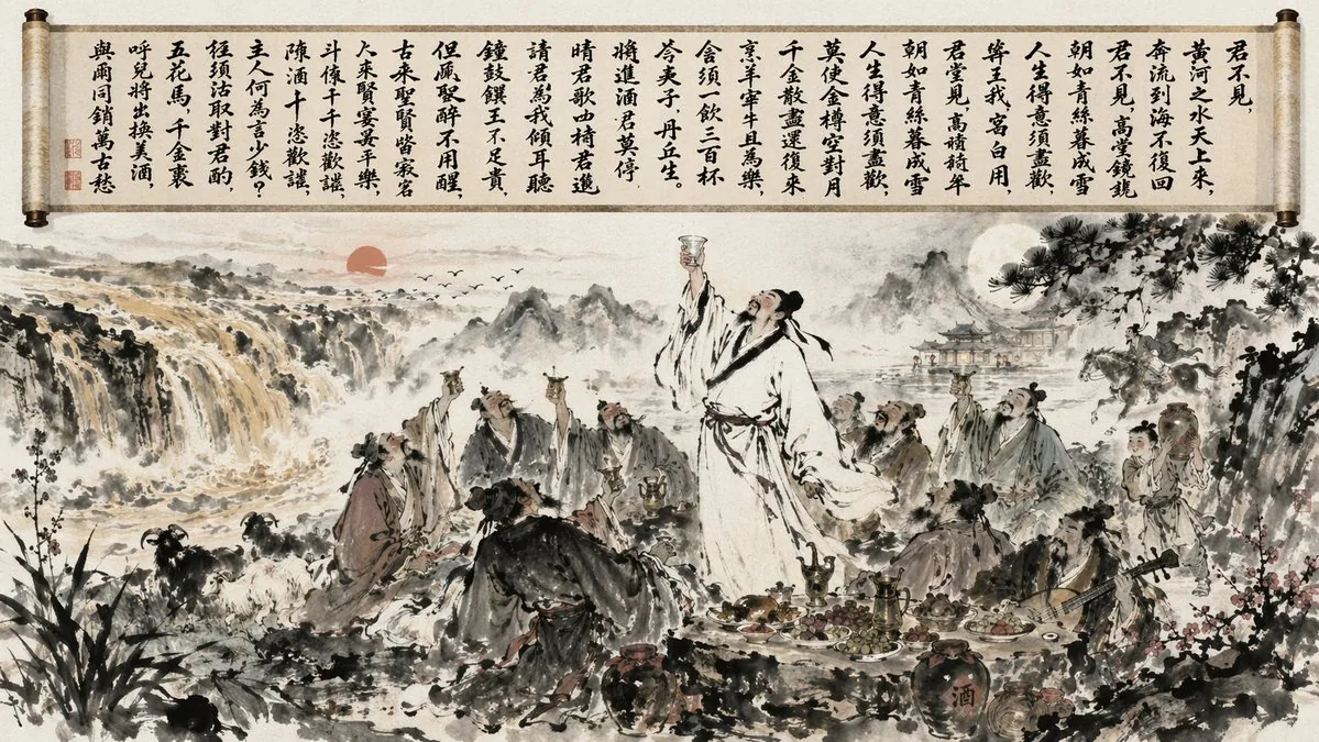Traditional Chinese Ink Wash Banquet reference