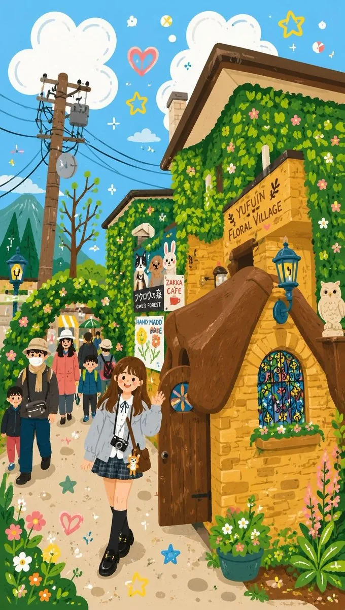 Decorative Folk Flat Illustration reference