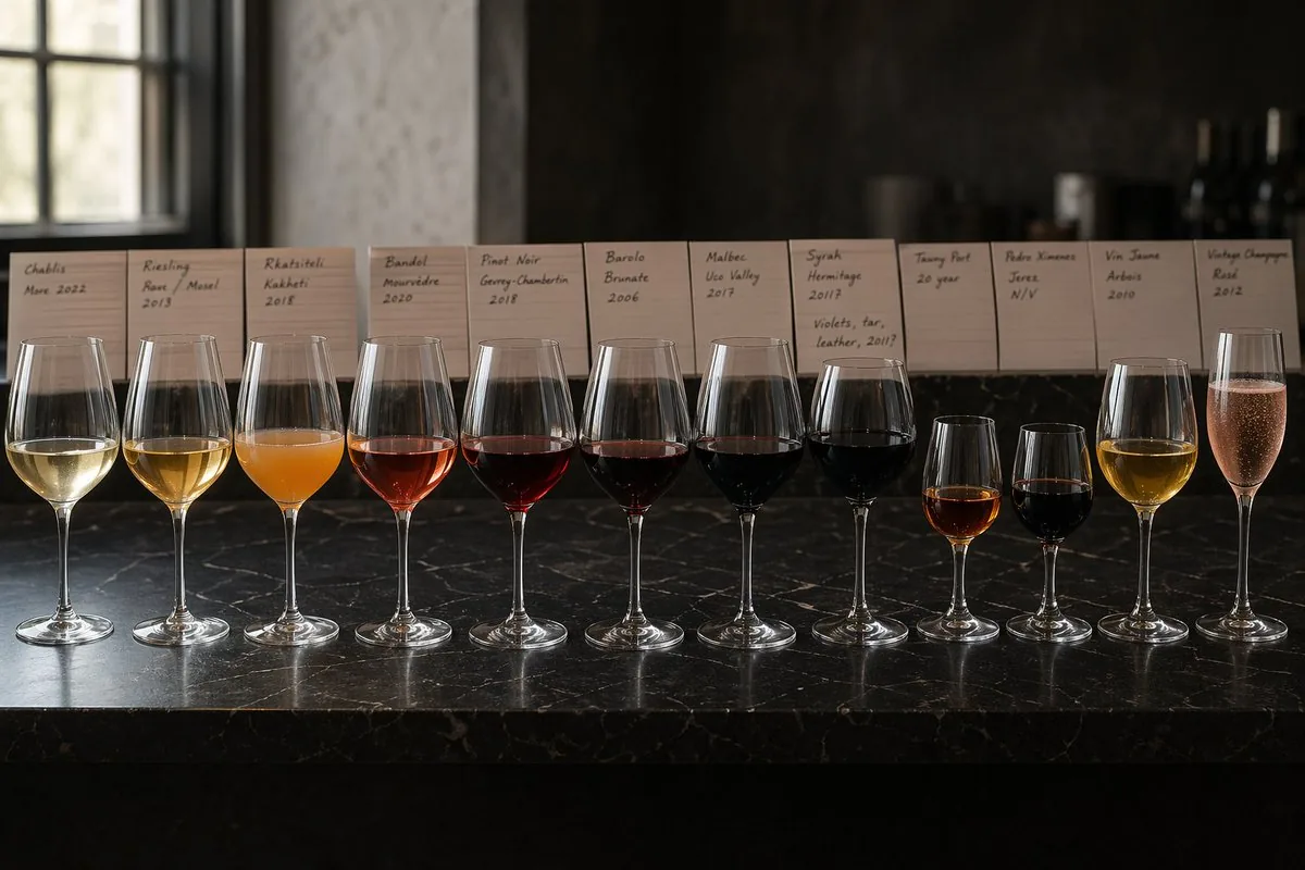 Twelve-Wine Sommelier Lineup reference