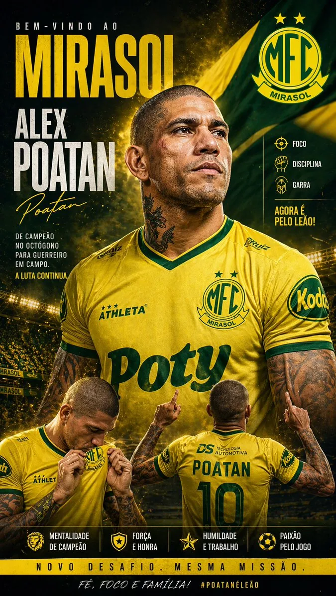 Mirassol FC Signing Announcement Poster reference