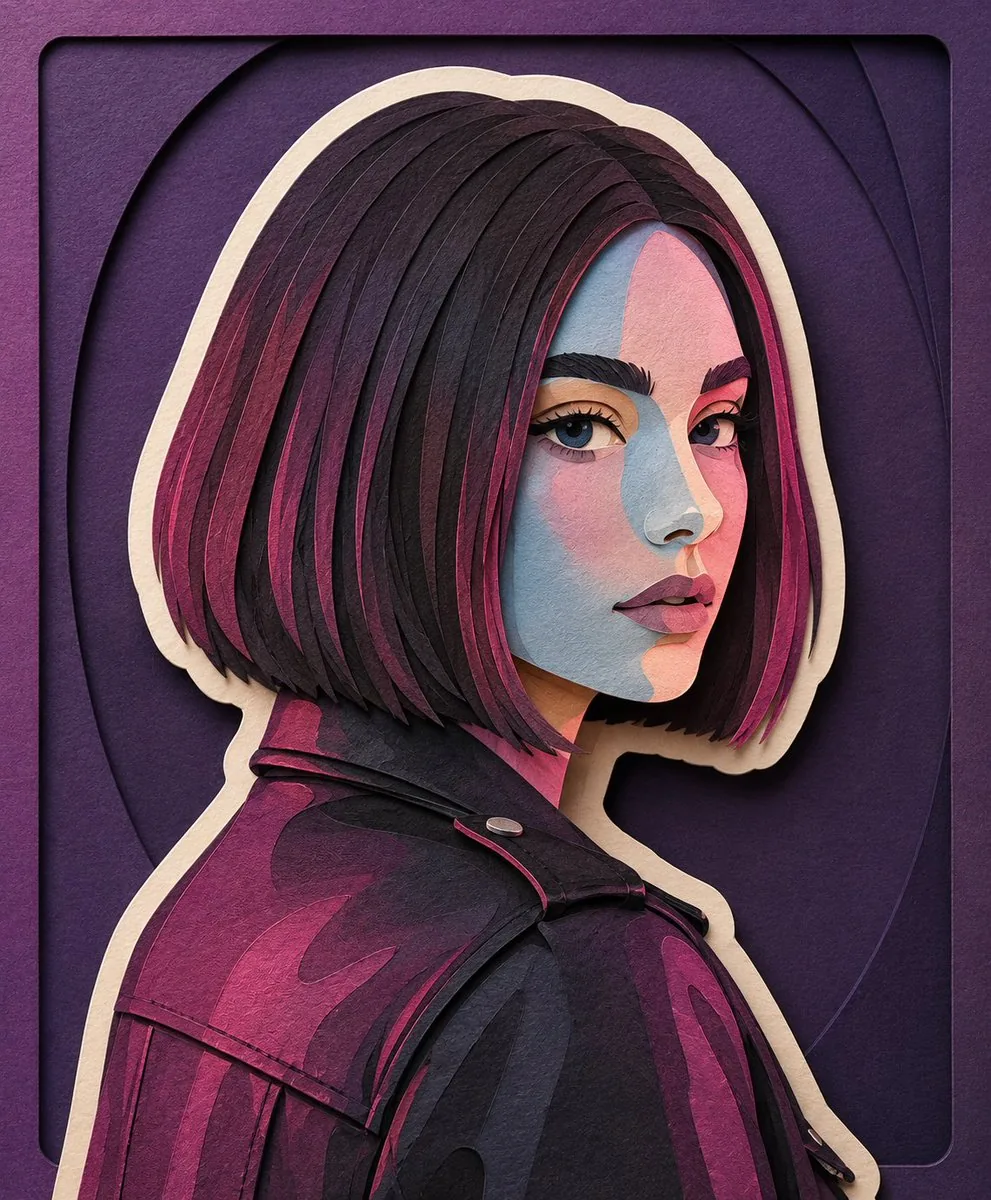 Handcrafted Paper-Cut Illustration Transformation reference
