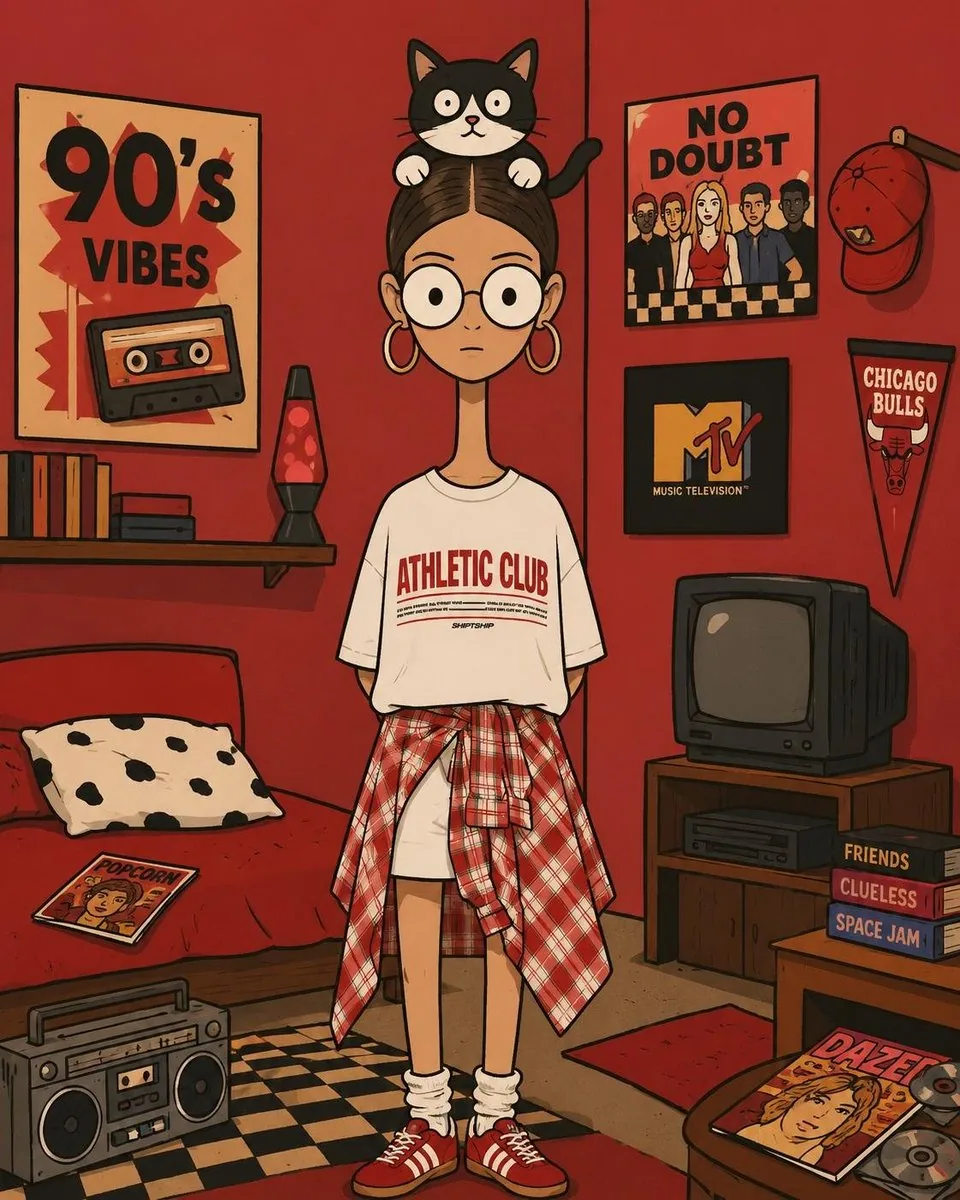 Bizarre Geometric Cartoon Portrait reference