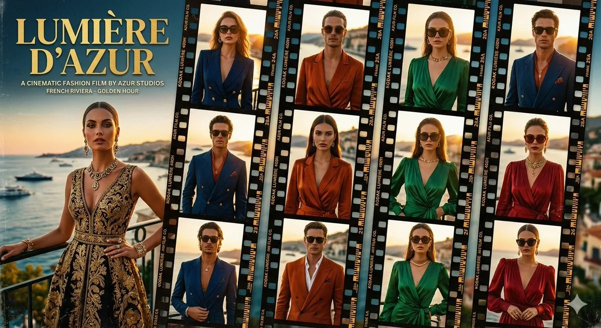 French Riviera Fashion Film Poster reference