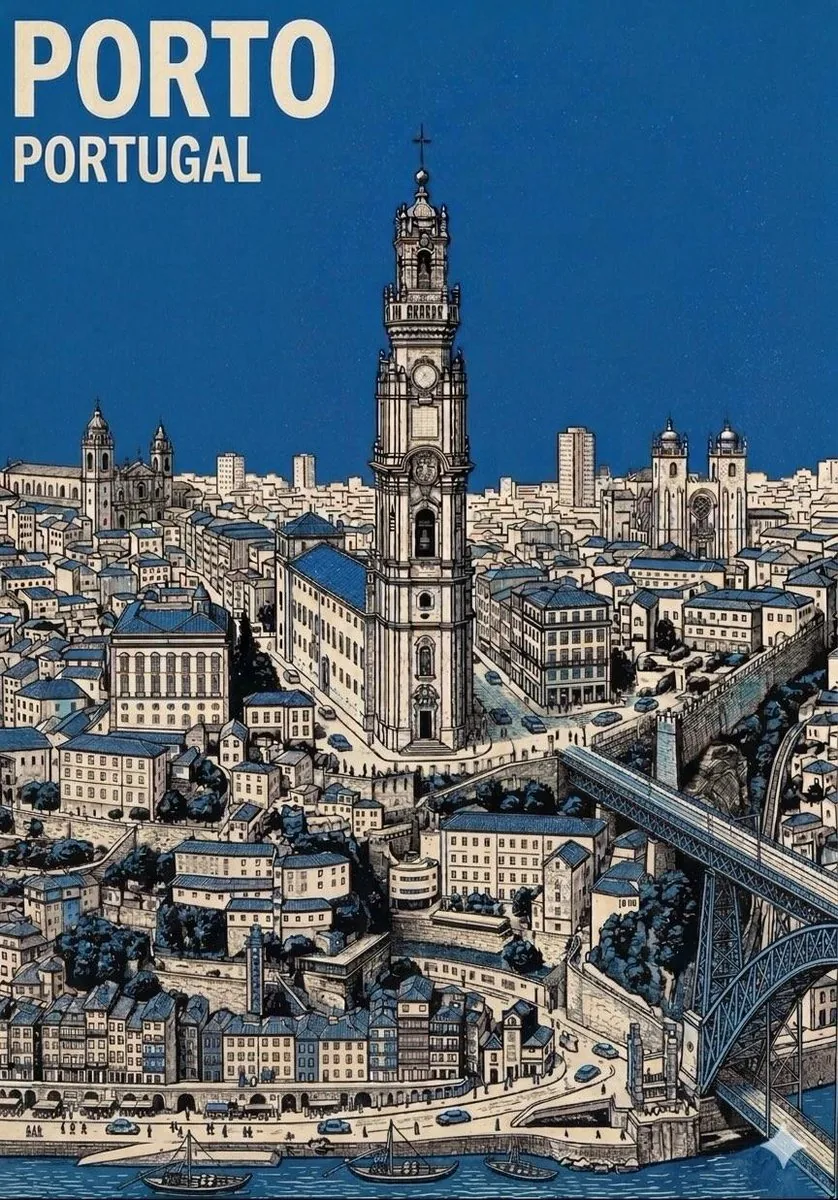 Mid-Century Travel Poster reference