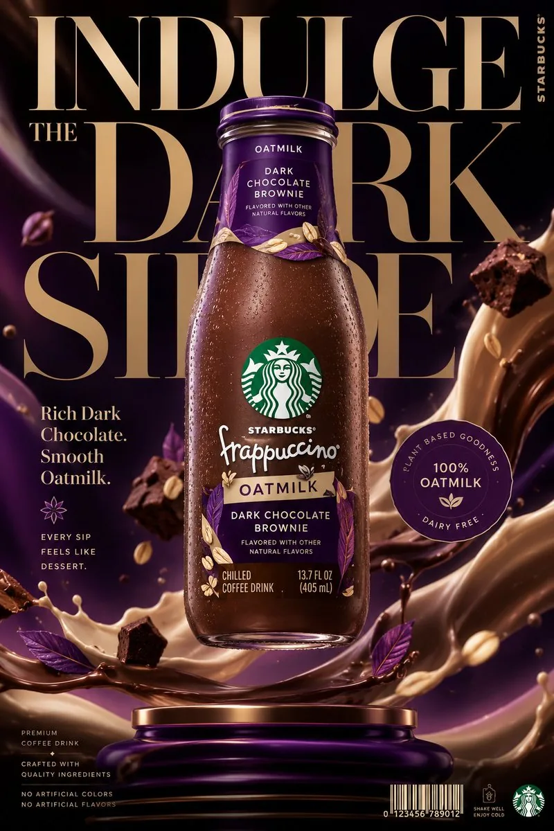 3D Beverage Advertising Poster reference