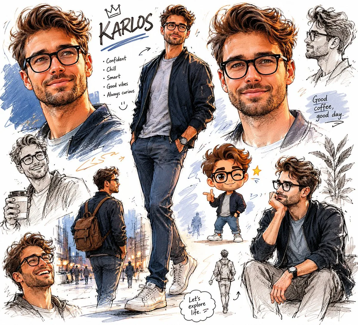 Freeform Character Sketchbook reference