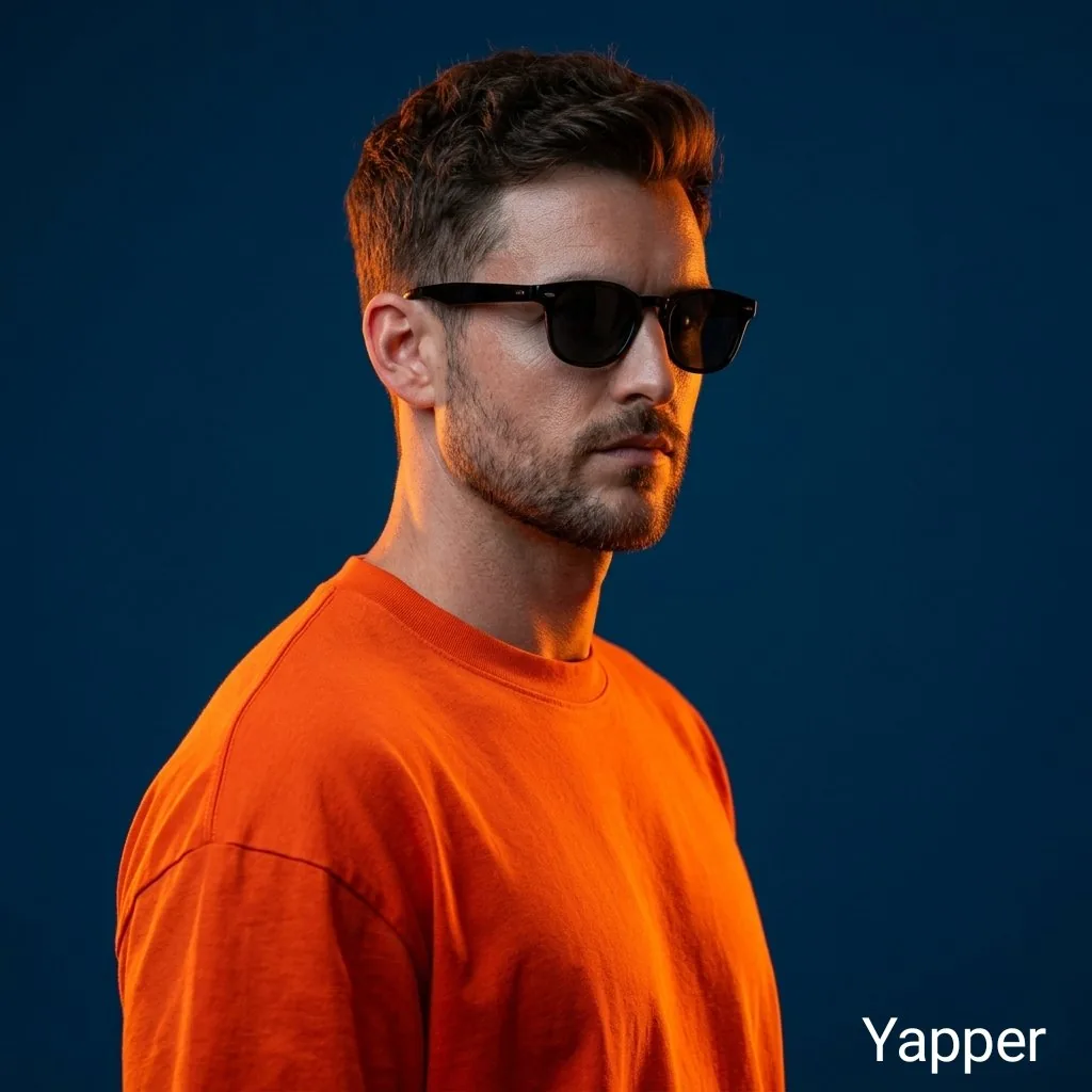 Ultra-Realistic Portrait with Neon Rim Lighting reference
