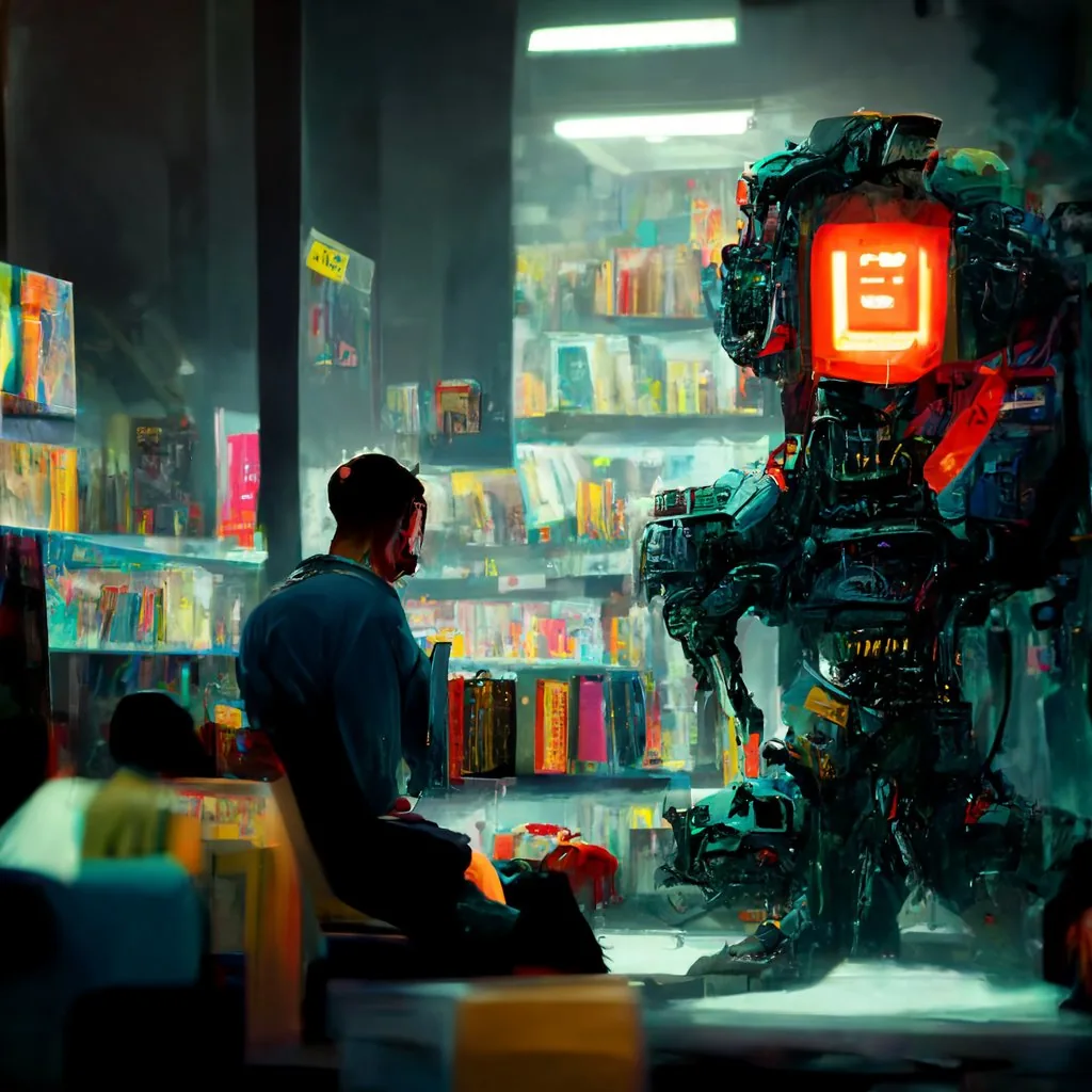 Cyberpunk Robot Encounter reference