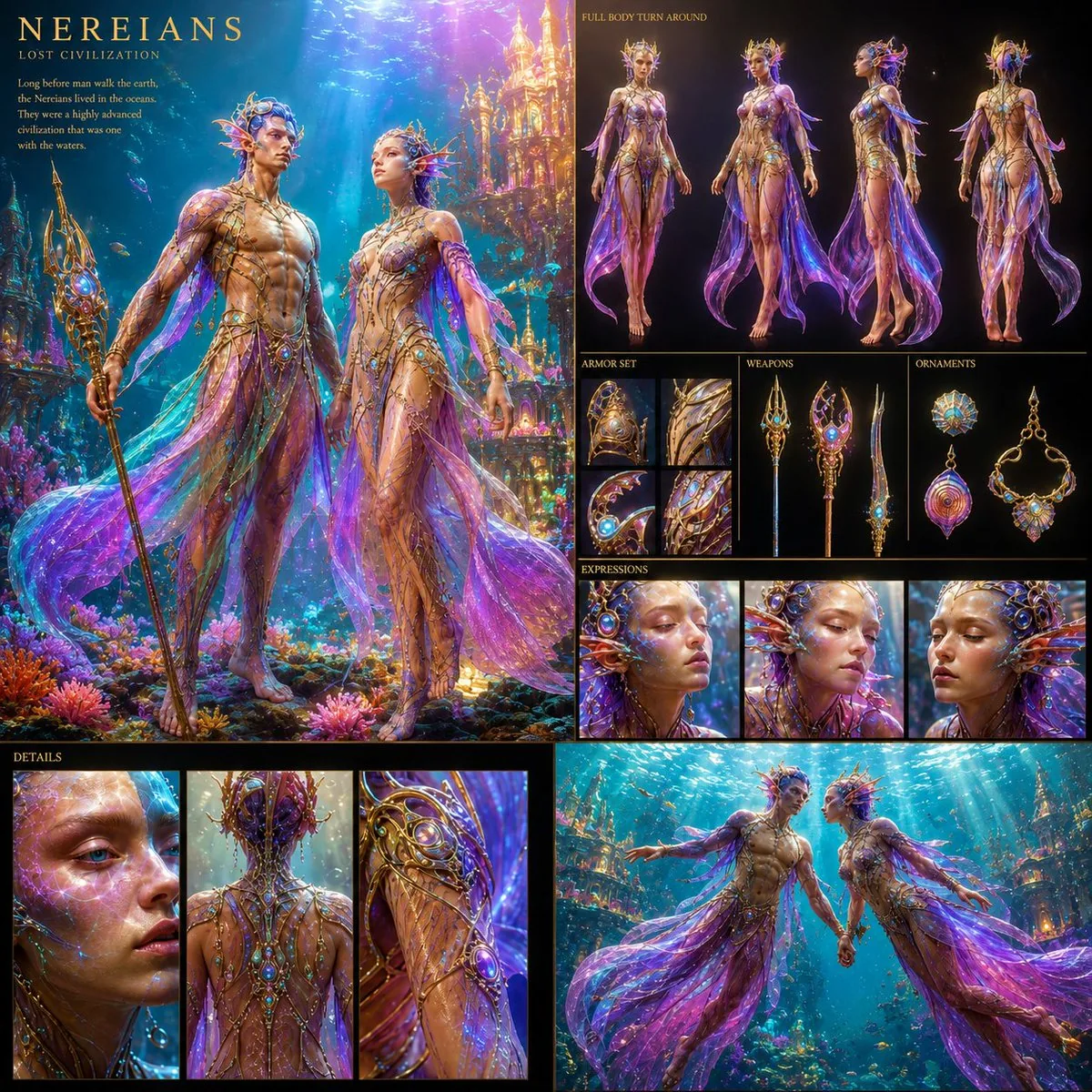 Underwater Civilization Character Board reference
