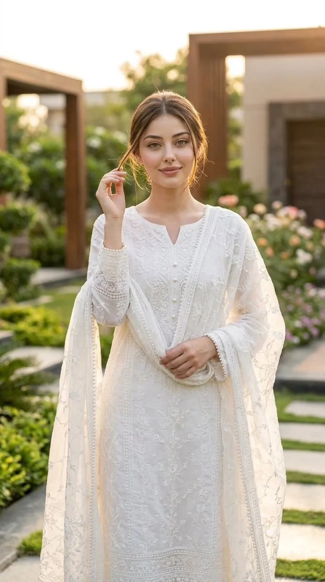 Elegant Indian Salwar Suit Portrait reference